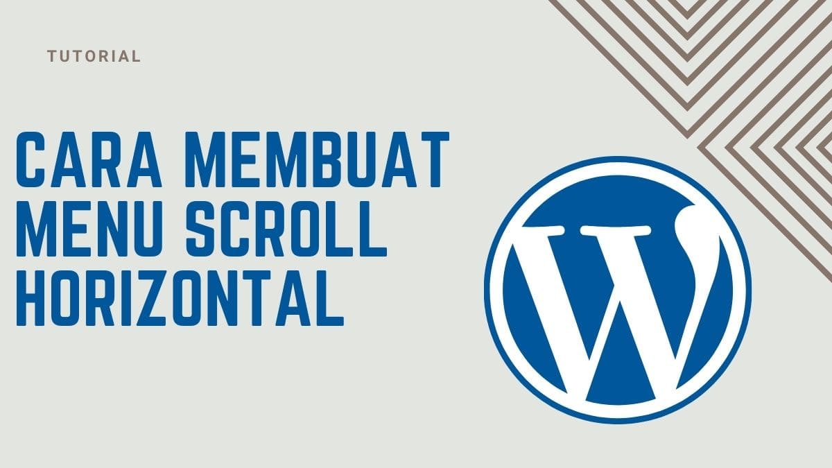 Cara Membuat Menu Scroll Horizontal di WordPress