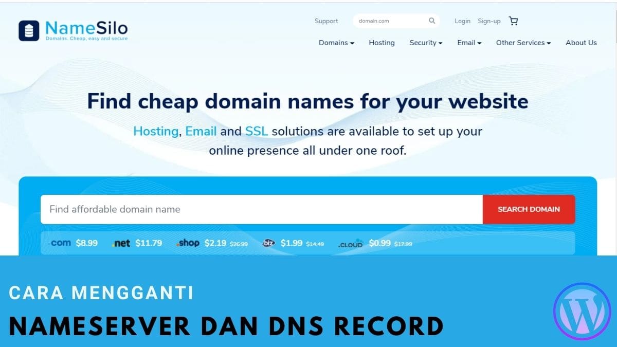 Cara Mengganti Domain NameServer dan DNS Record di NameSilo
