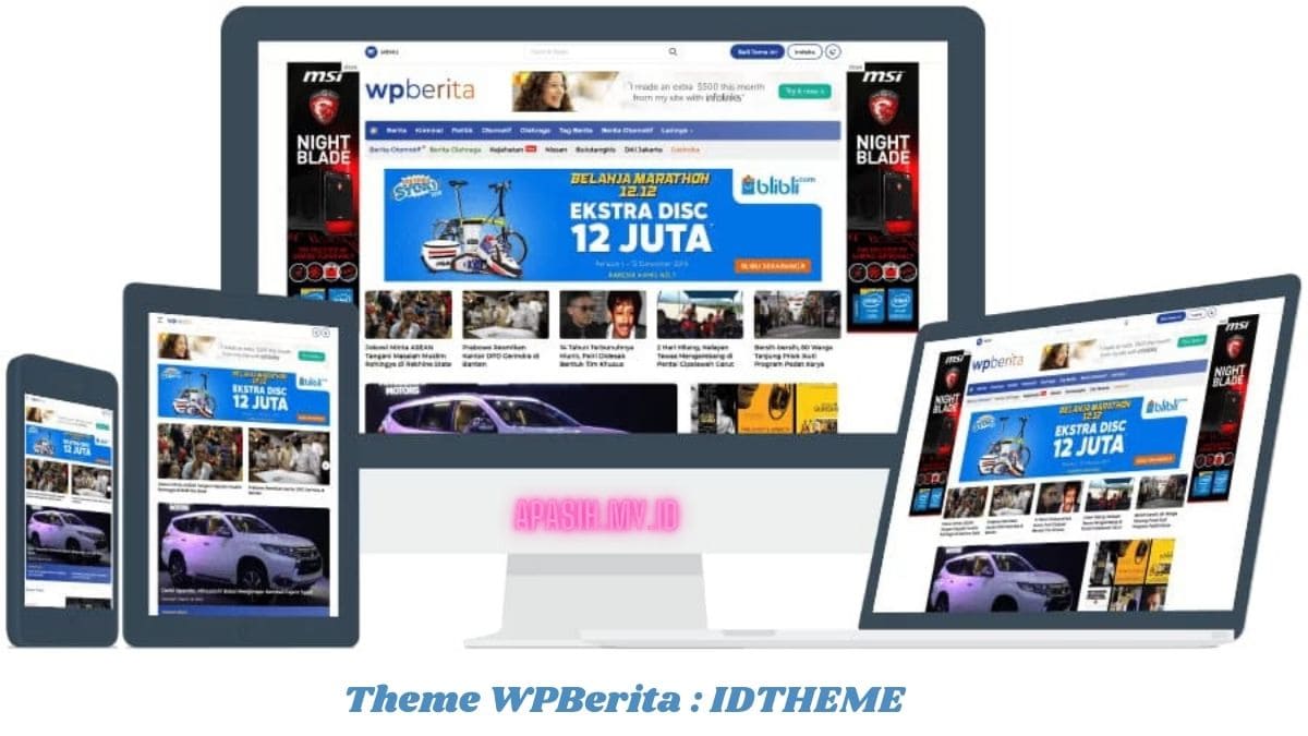 WPBerita Theme WordPress Terbaru untuk Website Berita/News 2021